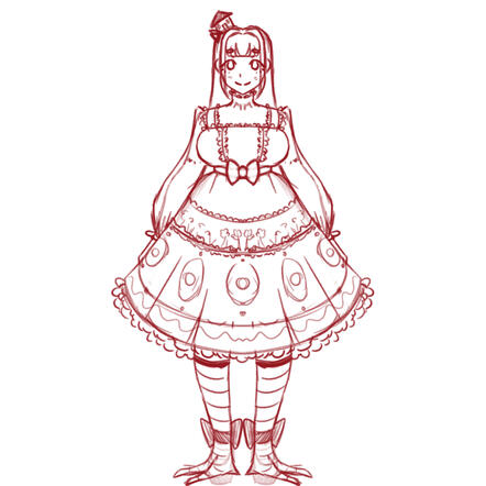 Baba Yaga Sketch Design