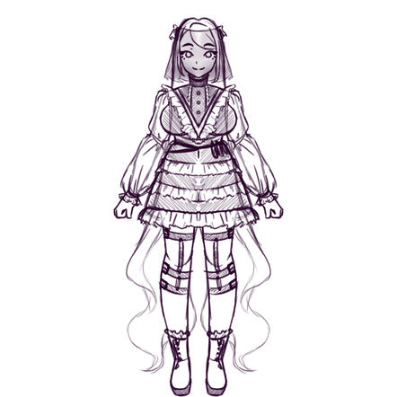 Madam Malice Sketch Design