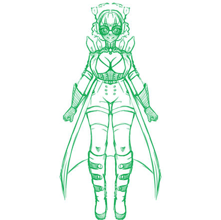 Mad Scientist Sketch Design